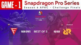 [Game - 1] Falcon Esports vs RRQ Hoshi | Snapdragon Pro Series