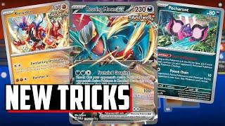 LATEST Roaring Moon ex deck has NEW WAYS TO WIN! - (Pokemon TCG Deck List + Matches) Surging Sparks