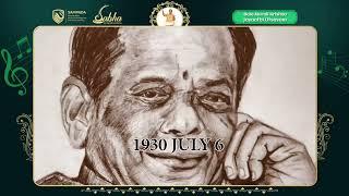 SAMPADA presents Managalampalli Balamuralikrishna Jayanthi Utsavam Evening Raga