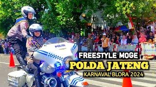 Polwan Keren..!! Freestyle Moge Bersama  Polwan Cantik Polda Jateng