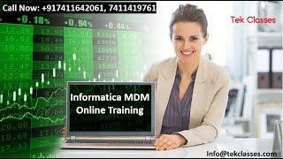 Informatica MDM Demo Online Webinar | Informatica MDM Training Videos