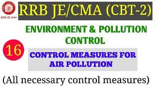 ENVIRONMENT (CONTROL MEASURES FOR AIR POLLUTION) FOR RRB JE/CMA CBT-2