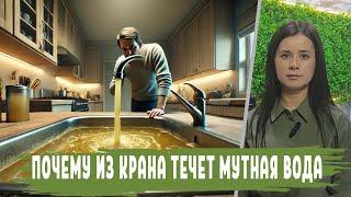 МУТНАЯ ВОДА из крана после фильтра, проблемы с водопроводом, в скважине, после смены картриджей
