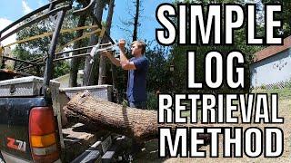 Building Chainsaw Milling Area - (easy log retrieval method)