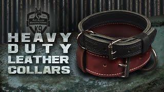 Heavy Duty Leather Dog Collars