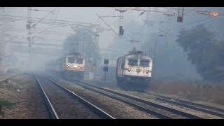 160 KMPH!! Gatimaan Express Overtakes AP Sampark Kranti at full Speed..!!!