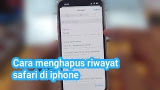 Cara menghapus riwayat safari di iphone