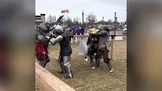 Idaho armored combat-At Caldwell Lux Theater. Buhurt.