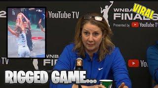 Cheryl Reeve Just ERUPTED On Reporters & WNBA FANS Accuse Refs Of RIGGING FINALS!