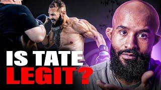 FRAUD?!?! Is Andrew Tate LEGIT at KICKBOXING? | MIGHTY MOUSE BREAKDOWN!