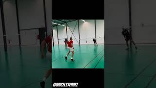 Badminton training match