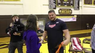 World champion U.S. shot putter Joe Kovacs returns to Bethlehem Catholic High School