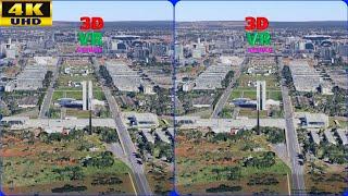 Brazil Brasília, Three Powers Plaza 3D VR, Stereogram, Magic eye, 3D SBS, Google Earth, 브라질 매직아이