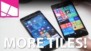 How to fit more the Live Tiles on Lumia 950