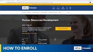 UCLA Extension: How to Enroll