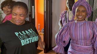 DAYO AMUSA DANCES WITH PORTABLE ALAGA AS SHE PREPARES FOR CHILD’S NAMING CEREMONY