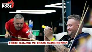 BIG MATCH!!!! CHRIS MELLING VS GRAIG WEDDINGHAM RACE TO 8