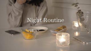 Night Routine | Cozy in the dark and cold winter in Finland | slow living