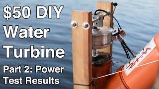 $50 Water Turbine-5 kilowatt hrs/day - Open Source, DIY