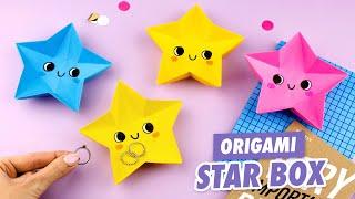 Origami-Sternbox aus Papier | So basteln Sie eine Papierbox