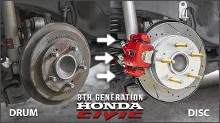 Converting Rear Drum Brakes to Disc Brakes on an 8th Gen Honda Civic (2006-2011)