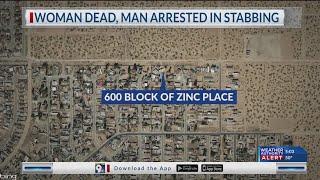 Woman dead, man arrested in stabbing near Horizon City