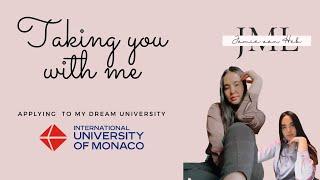 Taking you along this journey with me  // Applying to IUM 