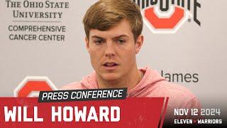 Will Howard discusses Ohio State's progression offensively, his growth under the coaching staff