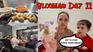 VLOGMAS DAY 11 + GIFTS SA TEACHERS NI ATE + DINNER WITH THE INLAWS