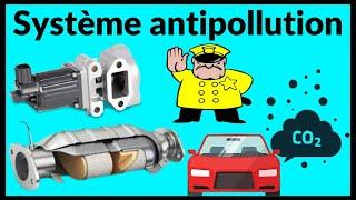 Système antipollution de voiture, la fonctionnement et les composants de ce système et son rôle: