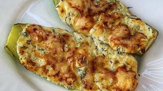 Кабачки с начинкой из сливочного сыраФаршированные кабачки  |  The BEST EVER Zucchini Boats