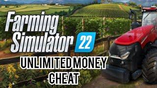 (money cheat) farming simulator 22