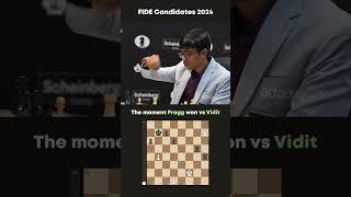 Praggnanandhaa's Stunning Victory vs Vidit Gujrathi #fidecandidates