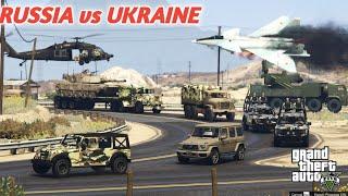 Russia vs Ukraine War | Ukrainian Army Convoy Destroyed by Russia - GTA 5