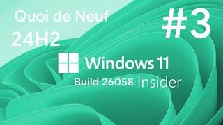 Nouveautés Windows 11 24h2