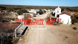 Abandoned Western Movie Set for "The Alamo" at Bracketville, Texas