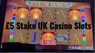 UK Casino Slots from Leeds - £1,000 Vs Eye of Horus at £5 Stake . Very Bonus Happy! Profit or loss?