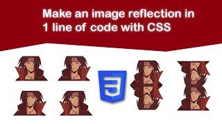 Make an Image Reflection in 1 line of code with CSS | CSS Tips & Tricks