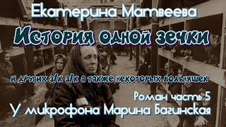По вашим просьбам Екатерина Матвеева "История одной зечки" Роман 5часть У микрофона Марина Багинская