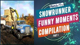 SNOWRUNNER TOP Funny Moments! Fails Crashes COMPILATION - PART 1