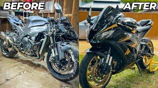 FULL BUILD:  REBUILDING A SALVAGE CRASHED 2020 KAWASAKI NINJA ZX-10R