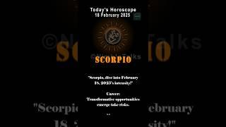 Scorpio February 18, 2025  Career Risks & Secret Travel | Nimble Talks"
