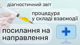 Діагностичний звіт | Процедура у складі взаємодії | Посилання на направлення