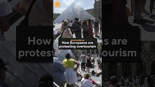 Europeans protest tourism #shorts
