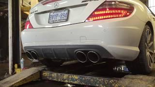 Mercedes Benz SLK55 AMG  custom exhaust @ HOTRODSCOTTS