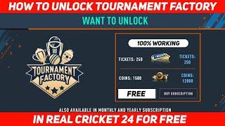 How To Unlock Tournament Factory | How To Unlock Custom Tournament In Rc24 Tournament Unlock Free