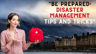 "Disaster Management." || {How to Create a Disaster Preparedness Plan}