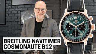 Breitling Navitimer Cosmonaute B12 Green Dial Rose Gold: Bold Sophistication | SwissWatchExpo