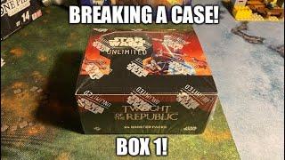 Star Wars Unlimited Twilight of the Republic Case Break Box 1!