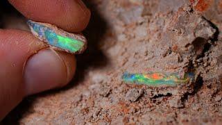 Wildfire Opal Found While Working Underground!